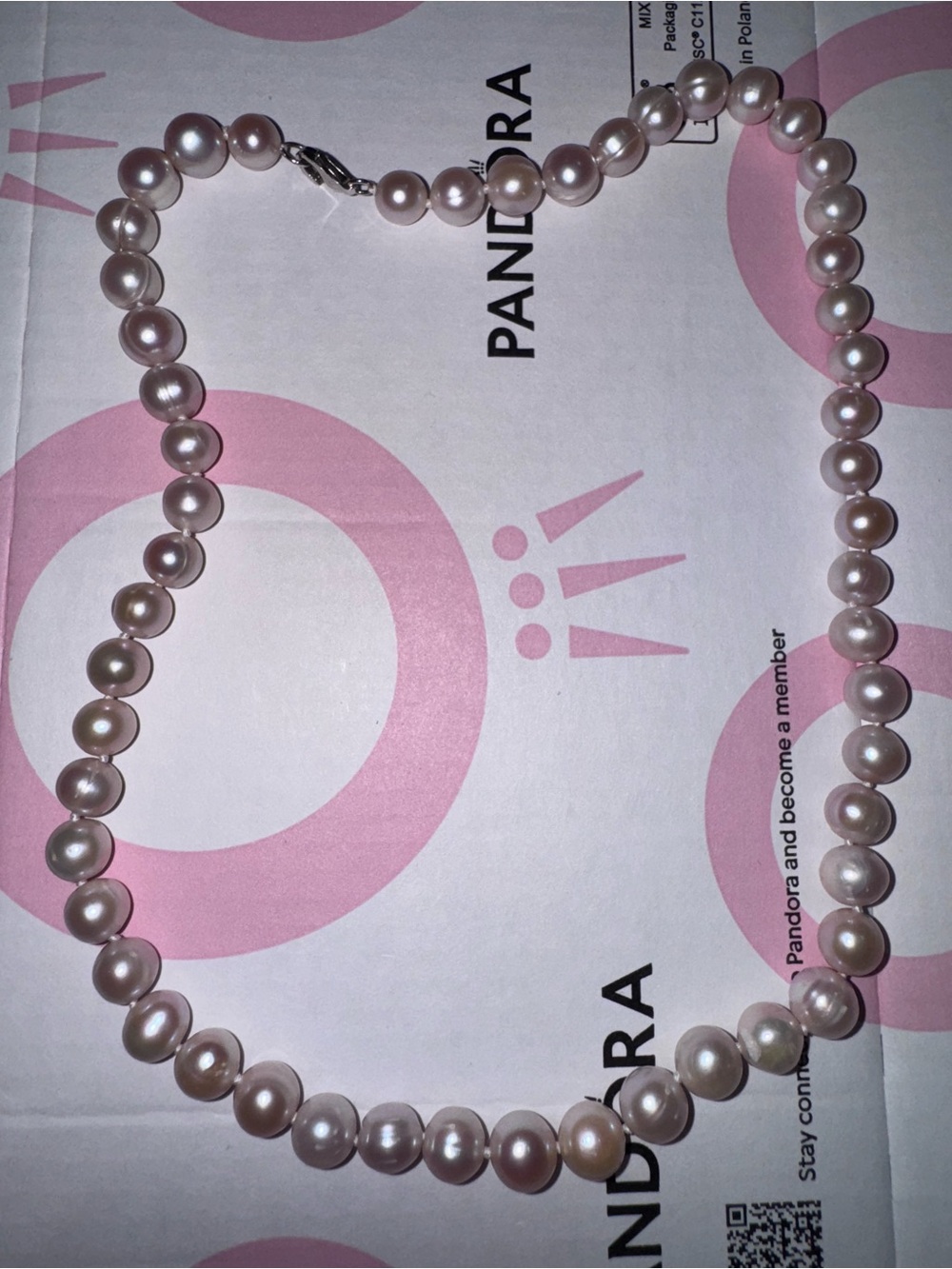 EFFY pearl rose necklace sterling silver - Picture 4 of 9